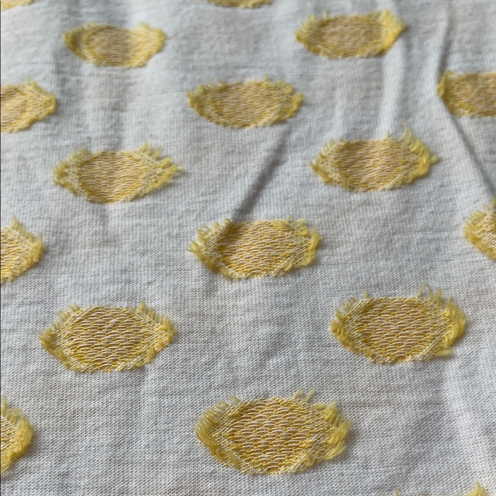 LOFT White and Yellow Polka Dot Blouse - Picture 6 of 6